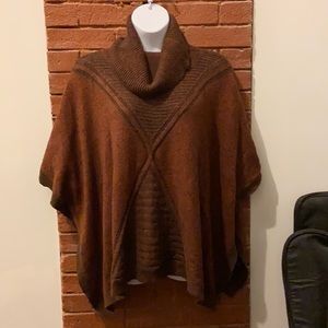 Brown and rust poncho